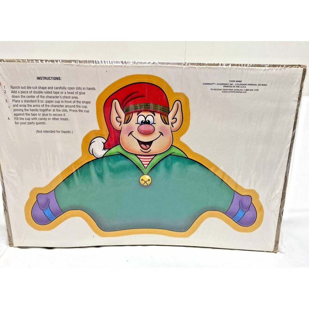 Current Keebler Elf Die cut Paper cup wrapper Xmas New 68083
